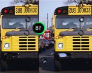 School bus 7 difference online buszos játék